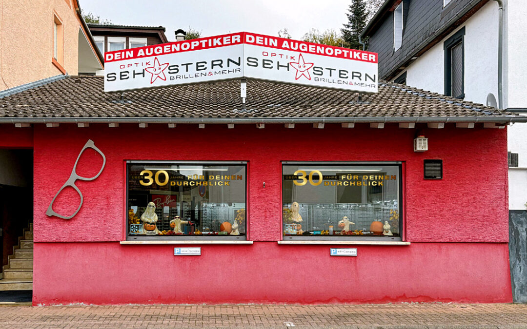 30 Jahre Optik Sehstern – Schaufenster